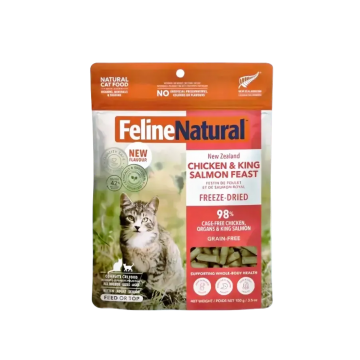 Feline Natural Freeze Dried Chicken & Salmon Feast 100g Feline Natural Freeze Dried Chicken & Salmon Feast 100g